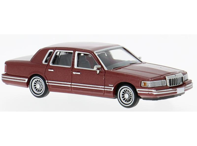 LINCOLN Town Car (1991), dark red