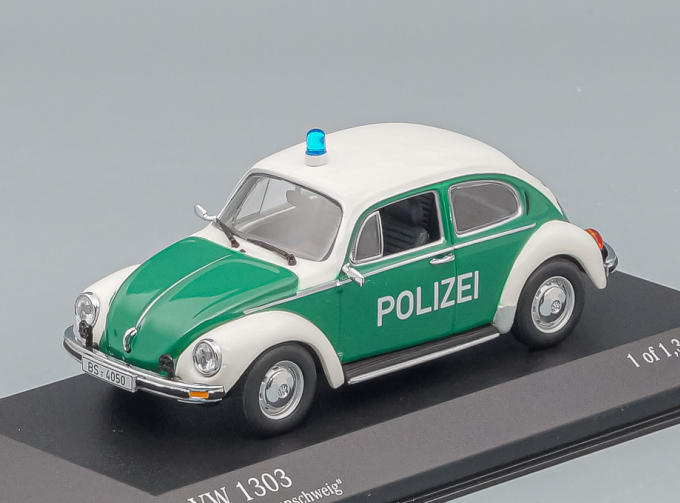 VOLKSWAGEN 1303 1972 POLIZEI BRAUNSCHWEIG, green / white