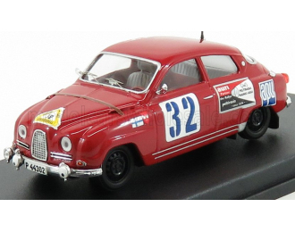 SAAB 96 №32 Winner Rally 1000 Lakes S.Lampinen - A.Jyrki (1963), Red
