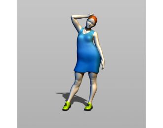 Фигура Устала, окрашенная