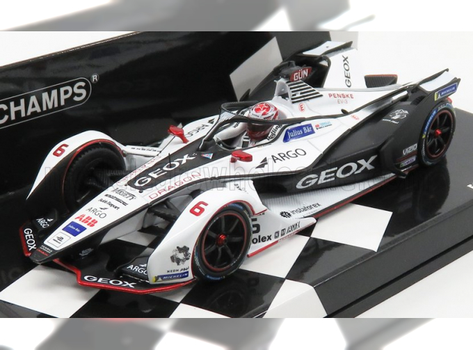 PENSKE Formula-e Ev-3 Team Geox Dragon N 6 Season 2018-2019 F.nasr, White