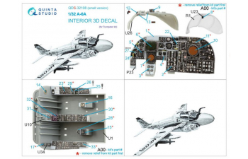Декаль интерьера кабины A-6A Intruder (Trumpeter) (Small version)