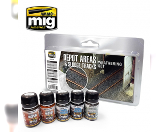 DEPOT AREAS - SLUDGE TRACKS WEATHERING SET