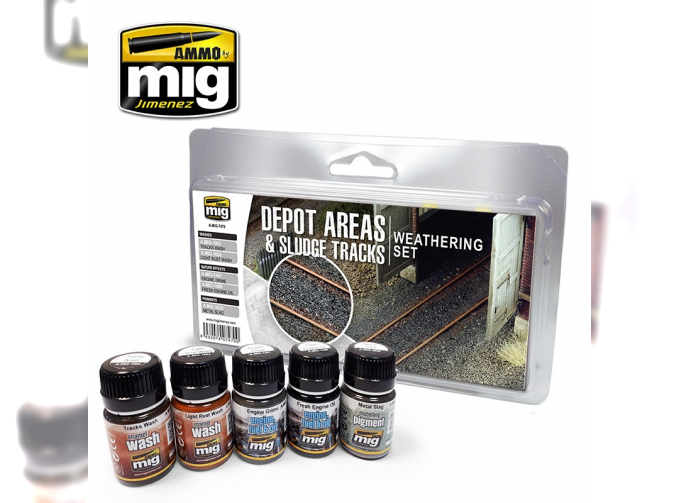 DEPOT AREAS - SLUDGE TRACKS WEATHERING SET