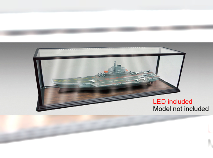 Бокс для моделей с LED подсветкой (Корабли 1/200 и 1/350) размер 1250х340х385 мм