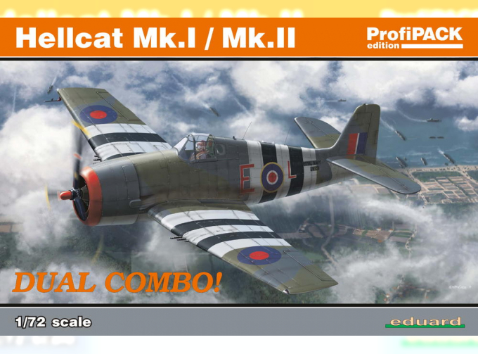 Сборная модель Британский самолет Hellcat Mk.I / Mk.II (DUAL COMBO)