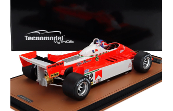 ALFA ROMEO F1 179 №22 Monaco Gp (with Pilot Figure) Patrick Depailler (1980),  White Red
