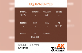 Краска акриловая 3rd Generation Saddle Brown 17ml