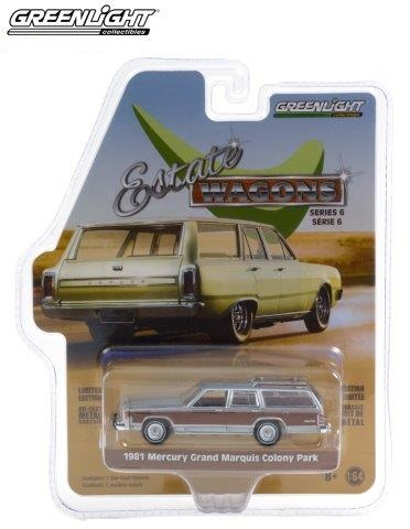 MERCURY Grand Marque Colony Park 1981 Dove Gray with Woodgrain