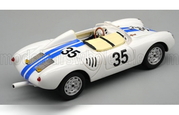 PORSCHE 550a Team Ed Hugus №35 24h Le Mans (1957) E.Hugus - C.g.de Beaufort, White Blue