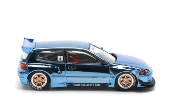 HONDA Pandem Civic EG6, blue chrome