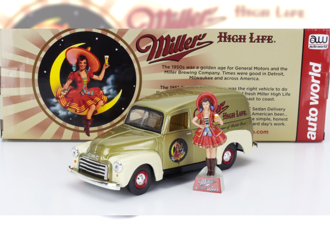 GMC Delivery Truck With Miller Figure (1951), Gold