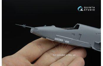 Набор экстерьера Су-25, ч.1: Датчики, Антенны, ПВД, Дульные Насадки, встроенная лестница и заголовник (Звезда)