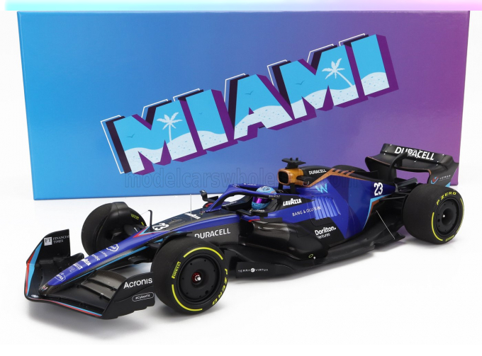 WILLIAMS F1 Fw44 Team Williams Racing №23 Miami Gp (2022) Alexander Albon, Blue