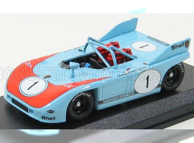 PORSCHE 908/3 N 1 Brans-hatch 1972 Jost - Casoni, Light Blue Orange