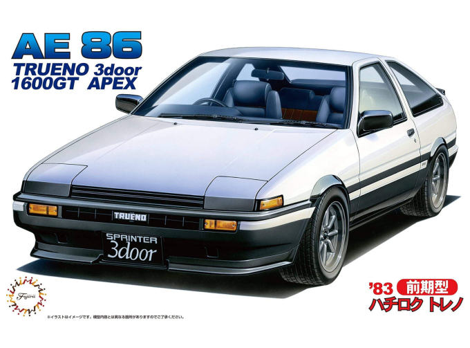 Сборная модель Toyota AE86 Trueno (ранняя версия) (1983)