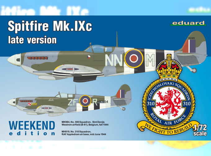 Сборная модель Британский истребитель Supermarine Spitfire MK.IXc (Weekend Edition)