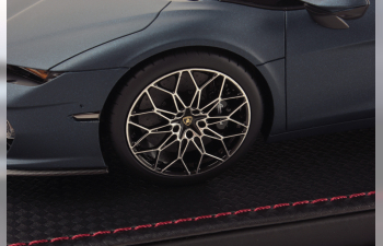 LAMBORGHINI Temerario (2024) - Con Vetrina - With Showcase, Blu Marinus - Matt Blue