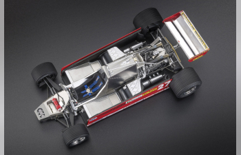 FERRARI F1 126ck №27 3rd Canada Gp (1981) Gilles Villeneuve - Apribile - With Openings - Dettaglio Motore - Engine Detail, Red Silver