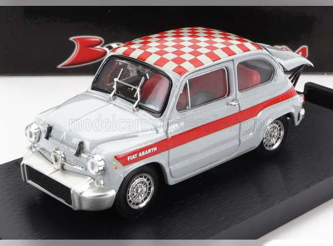 FIAT 600 ABARTH 1000 BERLINA CORSA UFFICIALE ABARTH (1966), GREY RED