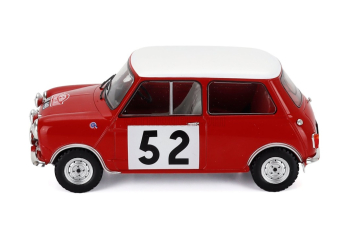 MORRIS Mini Cooper S (night Version) N 52 Winner Rally Montecarlo (1965) Timo Makinen - Paul Easter, Red White