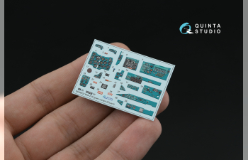 Декаль интерьера кабины МиГ-21Р, изумрудные панели (Eduard) (с 3D-печатными деталями)