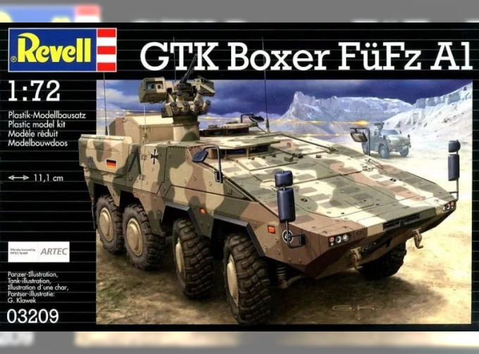 Сборная модель Немецкий БТР GTK Boxer FuFz A1