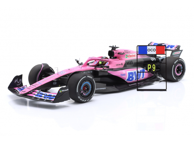 ALPINE F1 A523 Team Bwt Alpine №31 Bahrain Gp (2023) Esteban Ocon, Pink Blue Black