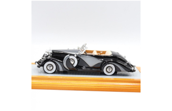 Mercedes-Benz 500K 1935 Cabriolet Saoutchik sn123696 open top, Black/Grey