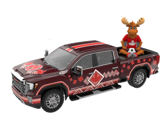 GMC Sierra 3500 HD International Soccer Celebration 2026 Canada Tribute with Moose Figurine (2022)