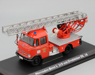 МERCEDES-BENZ L319 "Feuerwehr Murnau" mit Drehleiter Metz DL18, red
