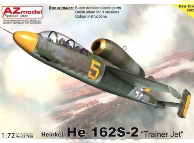 Сборная модель Heinkel He 162S-2 Trainer Jet