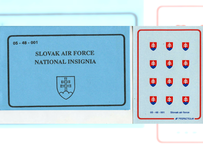 Декаль Slovak Air Force national insignia