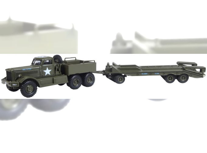 DIAMOND T980 6х4 Tank Transporter (балластный тягач с прицепом) US Army