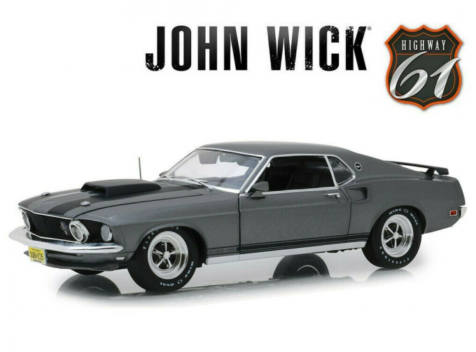 FORD Mustang BOSS 429 1969 (из к/ф "Джон Уик"), grey