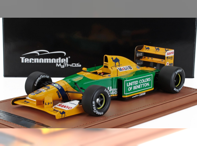 BENETTON F1 B192 Ford №20 British Gp (1992) Martin Brundle, Yellow Green