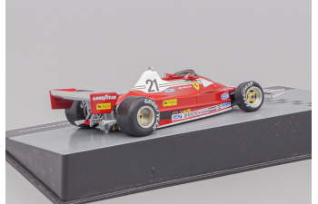 FERRARI F1 312t2 Scuderia Ferrari Sefac Team №21 Season (1977) Gilles Villeneuve, red