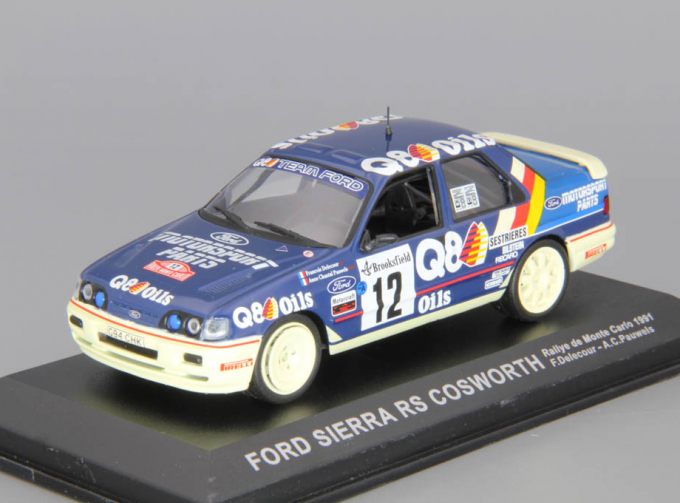 FORD Sierra RS Cosworth #12 F.Delecour - A.C.Pauwels Rallye de Monte Carlo (1991), blue