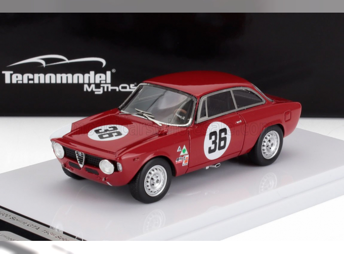 ALFA ROMEO Giulia 1600 Sprint Gta №36 Sebring (1966) John Rindt, Red