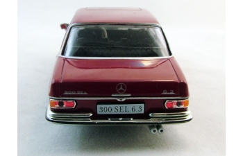 MERCEDES-BENZ 300 SEL 6.3 (1968), Mercedes-Benz Offizielle Modell-Sammlung 24, dark red