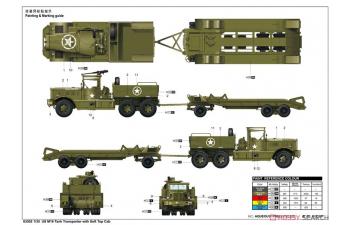 Сборная модель Американский Танковый Транспортер US M19 С Кабиной с Мягким Верхом