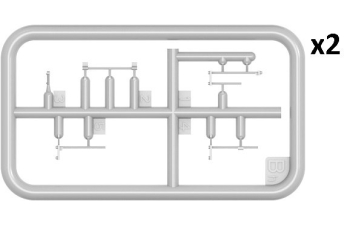 Сборная модель CHEVROLET G7107 4x4 Cargo Truck Military With Ben Hur Trailer 1943