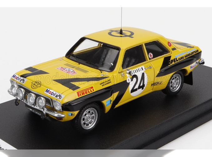 OPEL Ascona (night Version) №24 Rally Montecarlo (1975) A.kullang - C.g.Andersson, yellow black