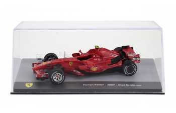 FERRARI F1 F2007 №6 World Champion Season (2007) Kimi Raikkonen - Con Vetrina - With Showcase, F-1 Red Met