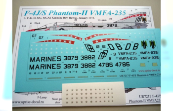 Декаль для F-4J/S Phantom-II VMFA-235, без тех. надписей