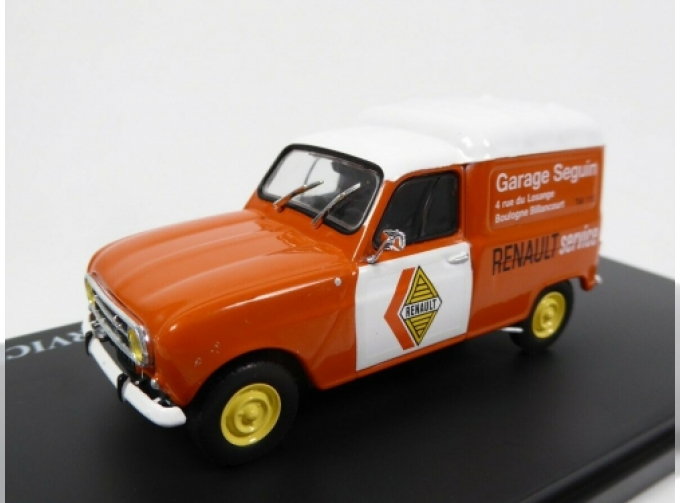 RENAULT 4 Fourgonnette Renault Service фургон оранжевый с белым