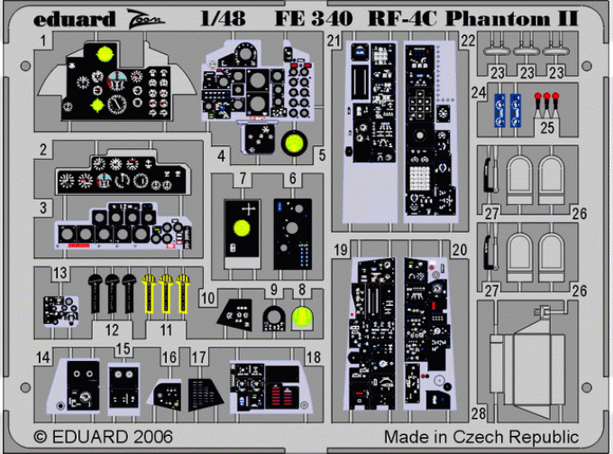 Цветное фототравление для RF-4C