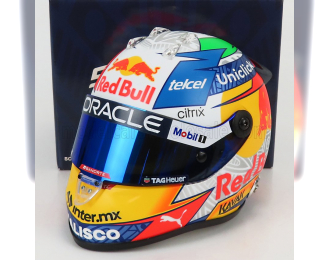 SCHUBERTH HELMET F1 Casco Helmet Rb18 Team Oracle Red Bull Racing N11 Season 2022 Sergio Perez, Yellow Grey