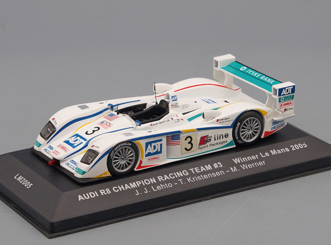 AUDI R8 CHAMPION RACING TEAM #3 J.J.Lehto-T.Kristensen-Werner WINNER LE MANS '05