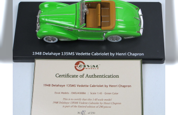 DELAHAYE 135 MC cabrio (1948), green